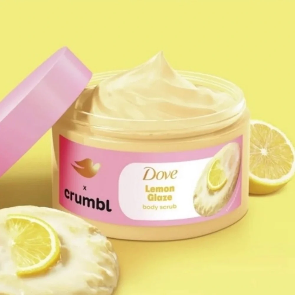Limited Edition Dove X Crumbl Lemon 🍋 Glaze Exfoliating Body Scrub